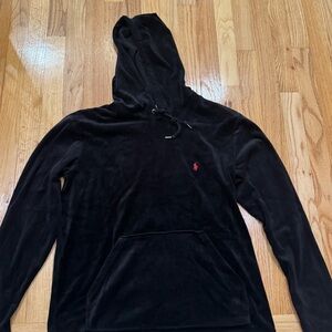Polo by Ralph Lauren Black Hoodie with Red Logo